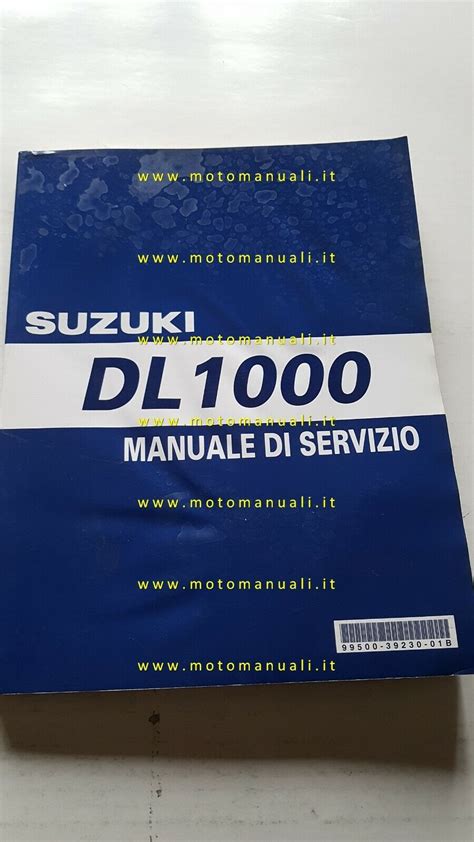 Workshop Manuals SUZUKI DL 1000 V STROM 2002 Manuale Officina ITALIANO