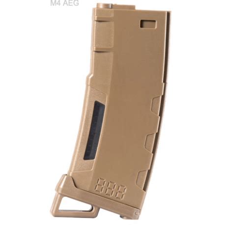 LANCER TACTICAL Chargeur Mid Cap Speed Pour M4 130 Billes TAN