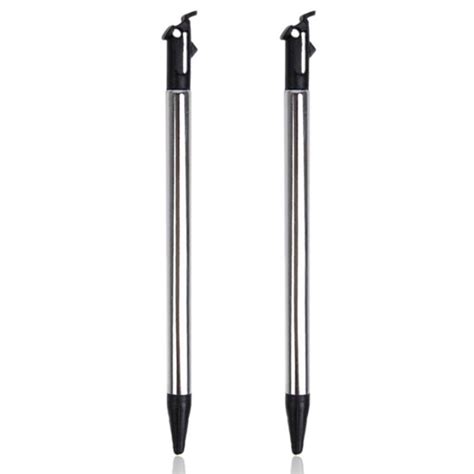 2X Pen Tapping Screen Metal Telescopic Pen Stylus Pen For New Nintendo