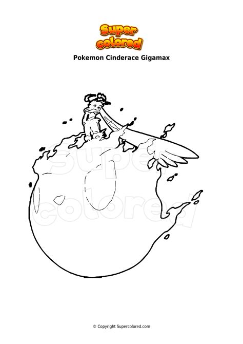 Dibujo Para Colorear Pokemon Cinderace Gigamax Supercolored