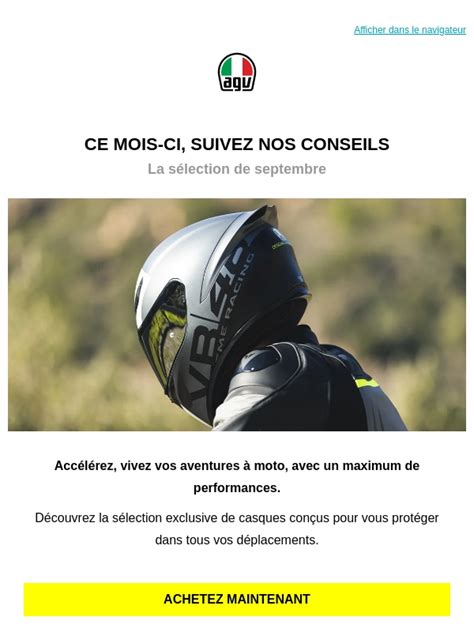 Code promo AGV valide 55 de réduc uniquement en Avril 2024