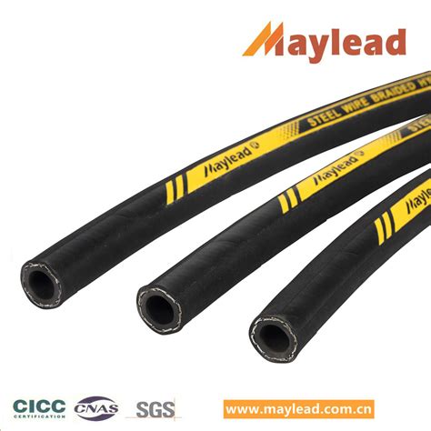 Sae R At Din En Sn Braided Steel Wire Reinforced Flexible Rubber