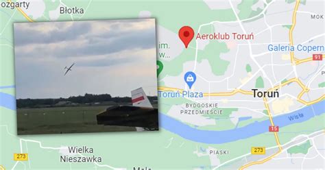 Wypadek Szybowca Na Lotnisku W Toruniu Pilot Si Katapultowa Wideo