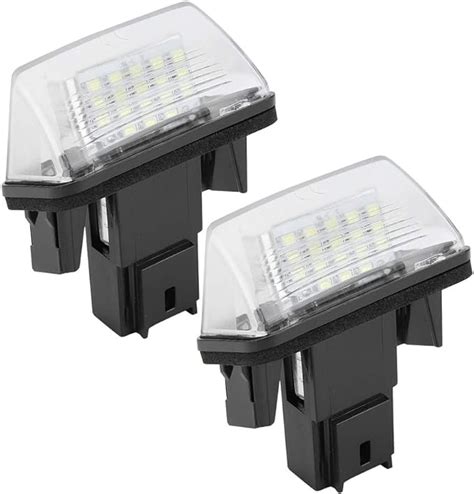 Akozon Luz De Placa De Matr Cula Uds Led L Mpara De Luz De