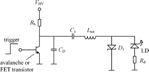 High Power Pulsed Laser Diode Driver Circuit Circuit Diagram