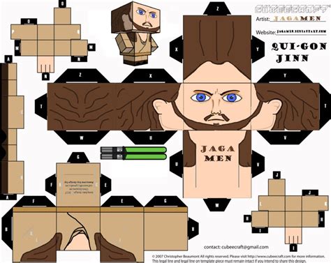 Jar Jar Binks Cubeecraft By Jagamen On Deviantart Artofit