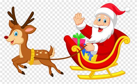 Santa Claus Sleigh Png