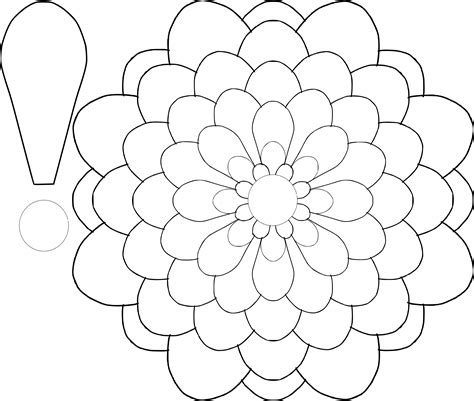 Flower Drawing Template at GetDrawings | Free download