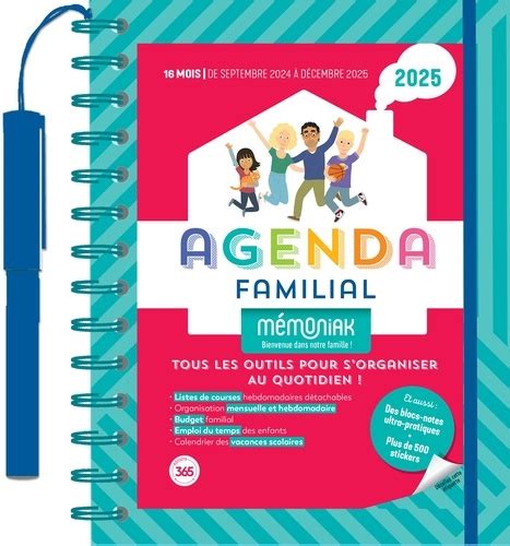 Agenda Familial M Moniak Avec Stylo De Editions Grand Format