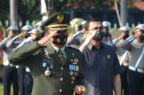 Hadiri Upacara Hari Bhayangkara Dandim 0804 Perkuat Sinergi TNI Polri