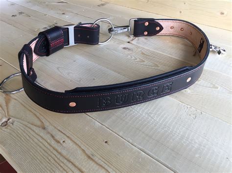 Truck Belt W 3″ Tool Ring And Stitching Second Alarm Custom Leather