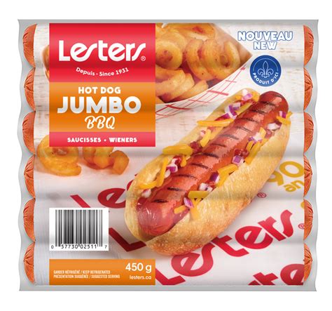 Hot Dogs Jumbo Bbq Lesters