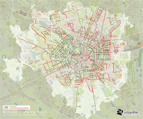 Mappa Milano Totale Via Alberate E Da Alberare Urbanfile