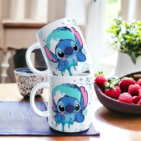 Caneca Lilo Stitch Aquarela Ml Elo Produtos Especiais