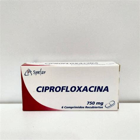 Medicina Ciprofloxacina 750 Mg X 6 Comp Rec Spefar