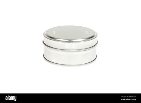 Metal Container With Lid, For Multiple Uses; Photo On White Background ...