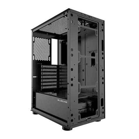 Gabinete Gamer Bluecase Pulse Bg Rgb Mid Tower Lateral De Vidro