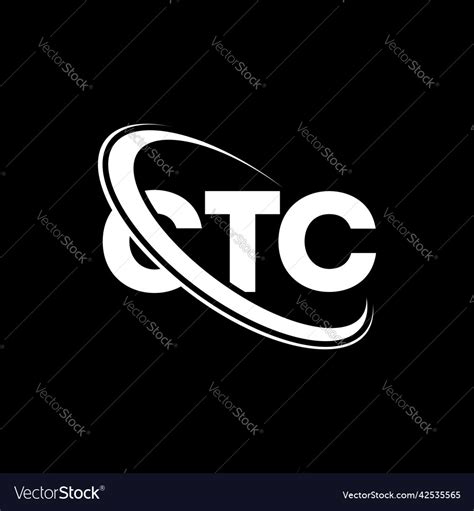 Ctc logo letter design Royalty Free Vector Image