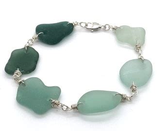 Sea Glass Bracelet Etsy