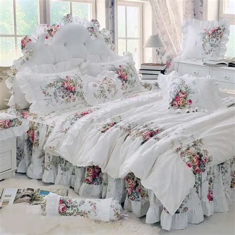 Buy Luxury White Lace Princess Bedspread Duvet Cover