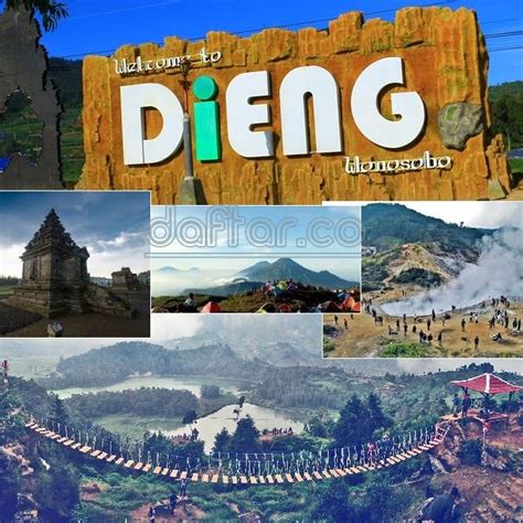 Obyek Wisata Dieng Wonosobo Jawa Tengah Indonesia Gambar Objek