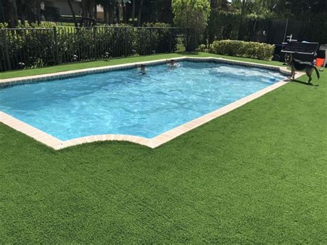 Synthetic Grass Swimming Pool Applications Durafield