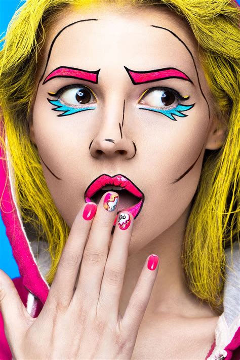 C Mo Conseguir Un Maquillaje De C Mic Hogarmania Pop Art Makeup Face