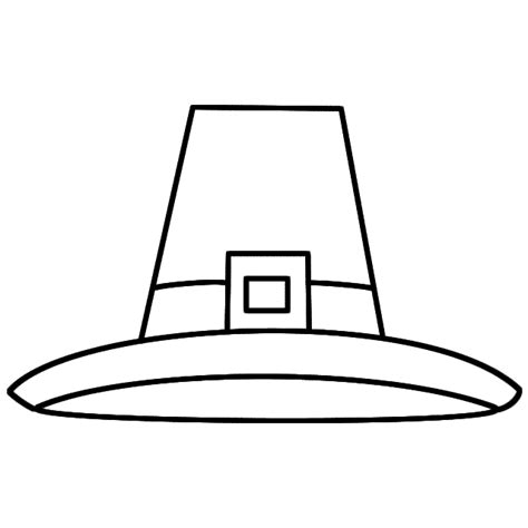 Pilgrim Hat Coloring Page – ColoringMe.com