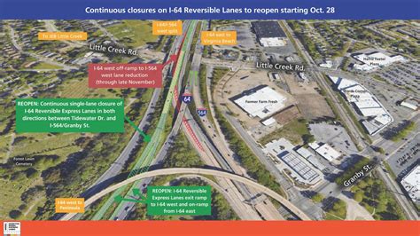 Hampton Roads District I Reversible Express Lanes Closures In