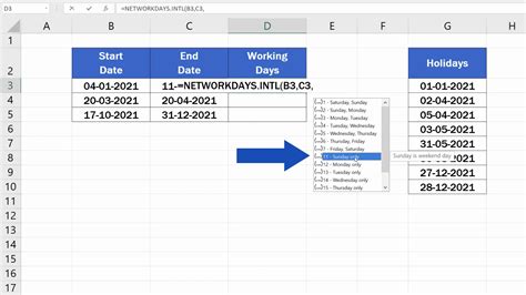 How To Calculate Working Days In Excel