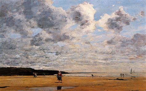 Deauville Low Tide 1863 Painting Eugene Louis Boudin Oil Paintings