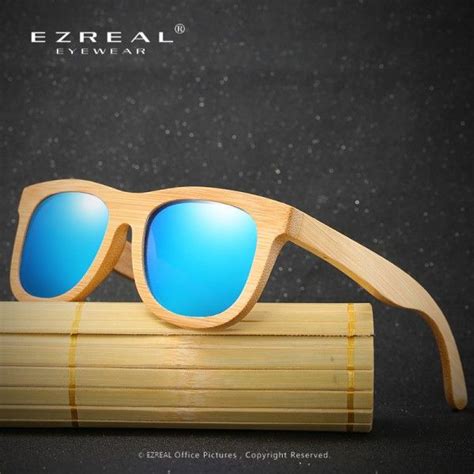 Buy Wooden Sunglasses Polarized Bamboo Brand Sun Glasses Vintage Wood Case Beach Sunglasses For