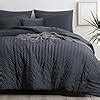 Amazon RUIKASI Anthracite Grey King Comforter Sets 3 Piece