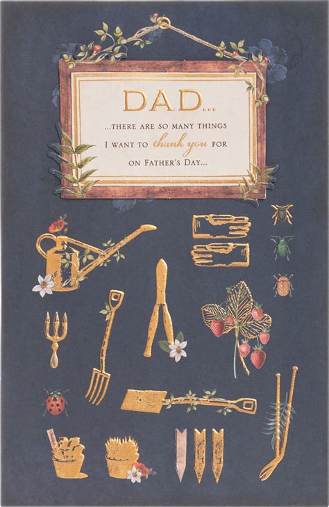 Father S Day Card Just For You Dad Traditional X Inches