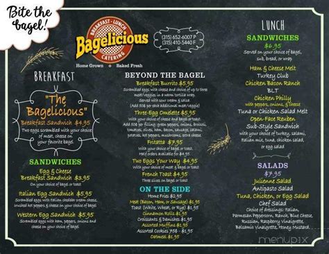 Menu of Bagelicious in Liverpool, NY 13090