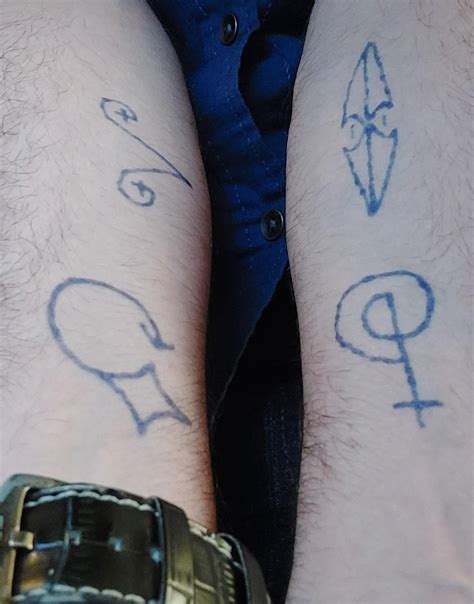 I drew some Sigils with temporary tattoo ink : r/sigils