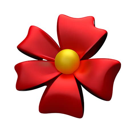 Rojo Flor D Representaci N Icono Ilustraci N Png