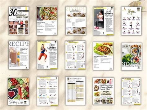 30 Day Fitness Plan L 30 Day Easy Clean Eating Meal Plan L Home Workouts And Recipes L Weight Loss