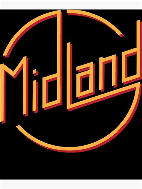 Póster MEJOR VENDEDOR Mercancía del logotipo de Midland Music de