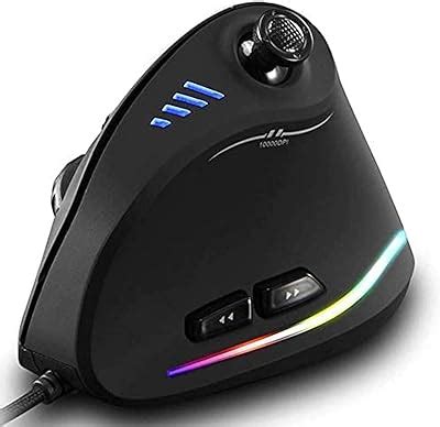 ZLOT Vertical Gaming Mouse Wired RGB Ergonomic USB Joystick