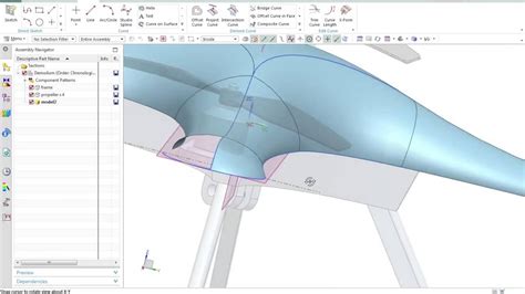 Nx Surface Modeling Of A Drone Youtube