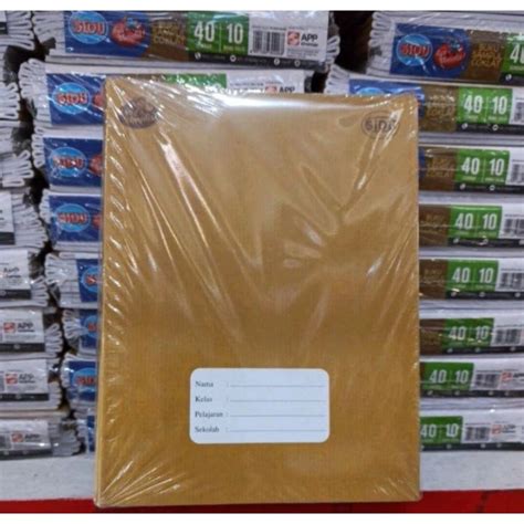 Jual Buku Tulis Sidu Kraft Sampul Coklat Lembar Pack Shopee