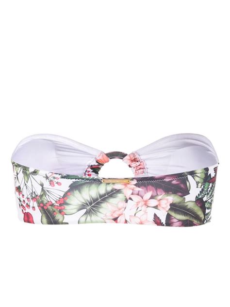 Alexandra Miro Flora Print Bustie Bikini Top Farfetch