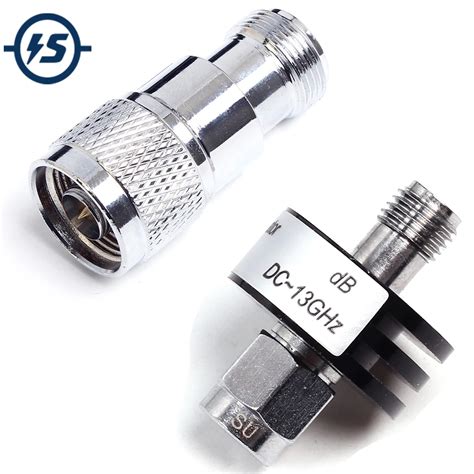 10dB 20dB 40dB DC 13GHz Conector SMA N Atenuador Fijo Coaxial 5W 50 Ohm