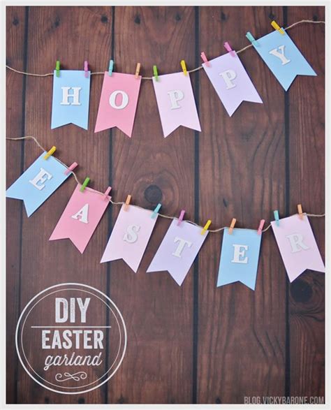 Diy Hoppy Easter Garland Vicky Barone