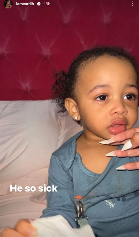 Cardi B Reveals Son Wave Daughter Kulture Are Both Sick At Home