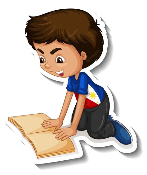 boy readings - Clip Art Library