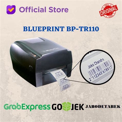 Jual Printer Barcode Thermal Label BLUEPRINT BP TR110 USB Serial LAN Di