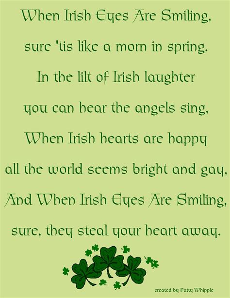 When Irish Eyes Are Smiling Lullaby Luck Of The Irish Pinterest