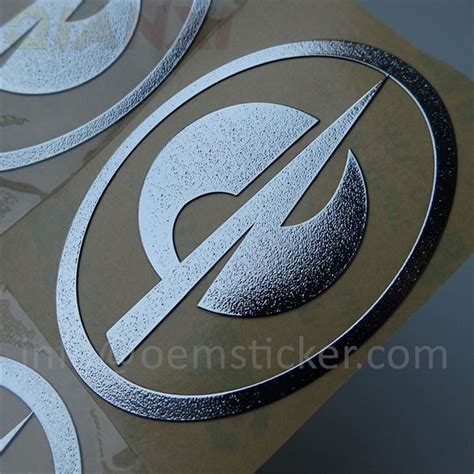 Customized Electroplating Metal Logo Stickers With Nickel Manufacturers